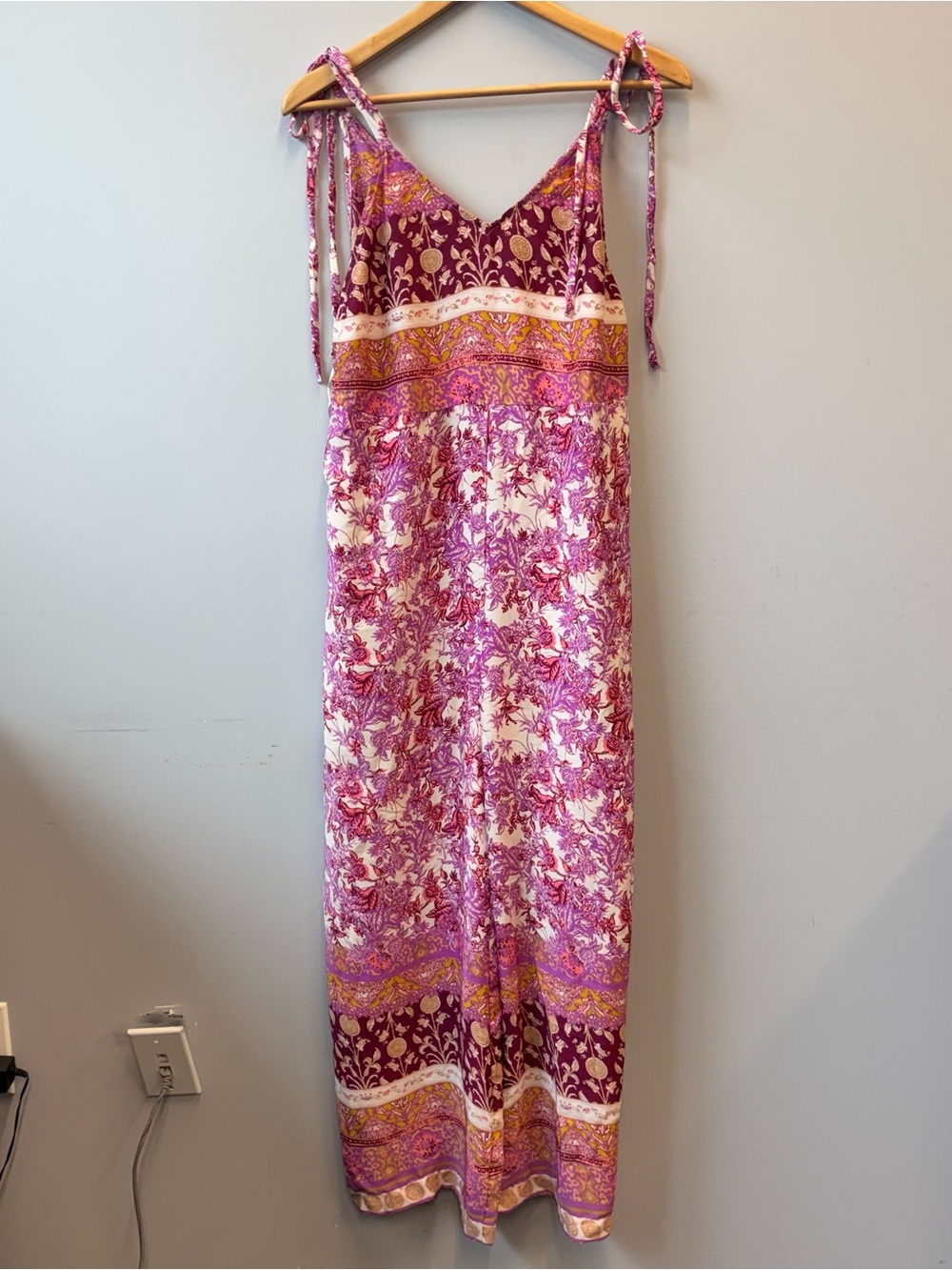 Free People Lavender Floral Boho Jumpsuit Romper - Picture 2 of 13